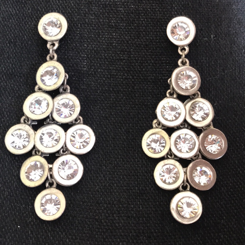 Beautiful rhinestone chandelier earrings